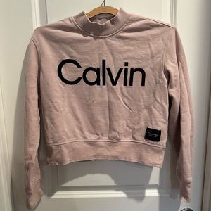 Calvin Klein Performance crop top cozy top size Small VGUC